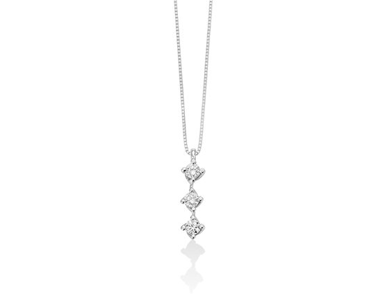 Collana Miluna Donna COLLIER IN DIAMANTI in Oro Diamante 0.21 Ct CLD3962-021G7 - CLD3962-021G7